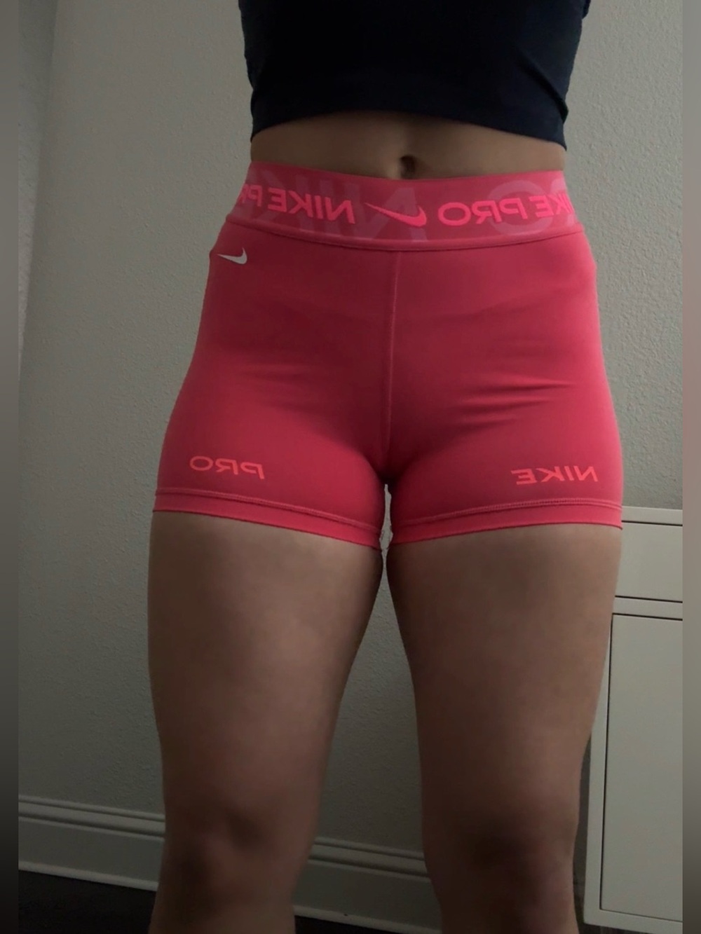 Nike Pro Pink Compression Shorts